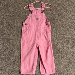 Pink Carhartt Kids Overalls NWOT